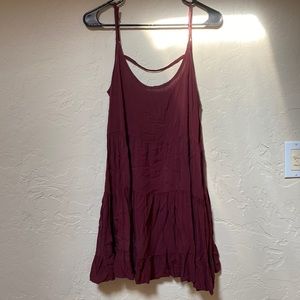 Women One Size Brandy Melville Maroon Dress.